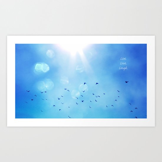 Live. Love. Laugh. Art Print