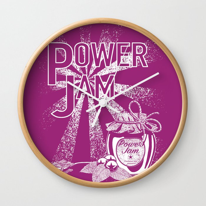 Power Jam graphic Wall Clock
