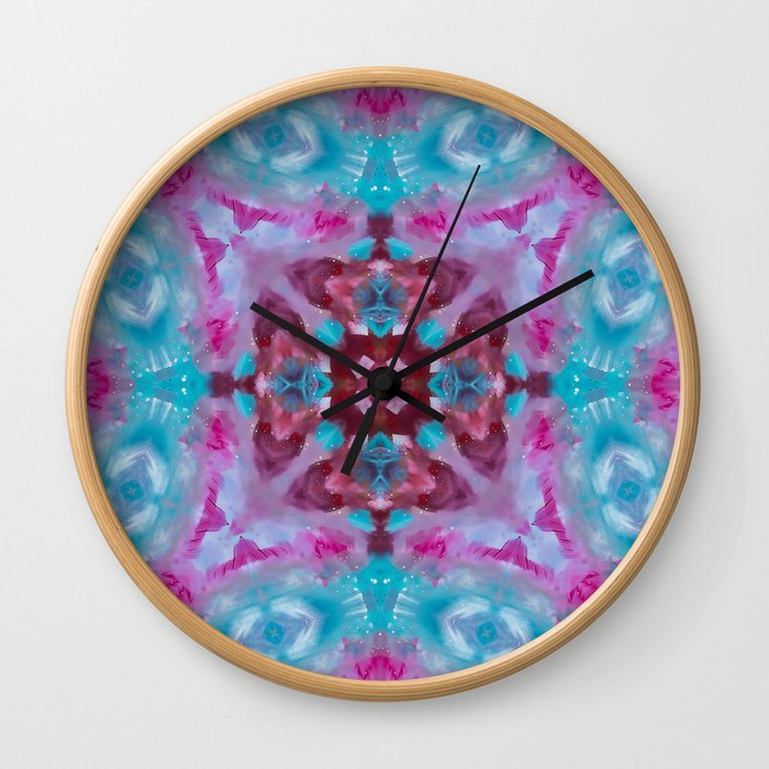 Feathered Stardust Wall Clock