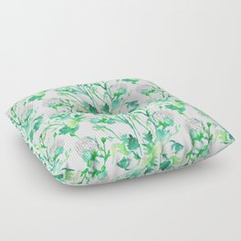 Watercolor Floral Floor Pillow