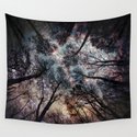 Starry Sky in the Forest Wandbehang