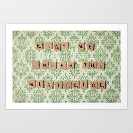 kiss me Art Print