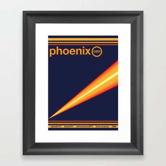 phoenix single hop Framed Art Print