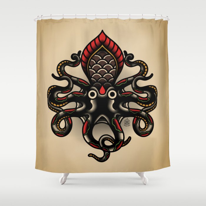 Sailor Jerry Patterned & Printed Shower Curtains | Society6