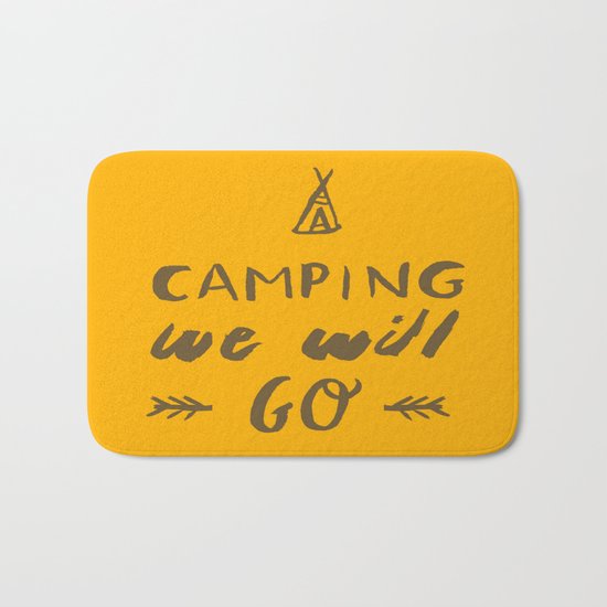 Camping we will go Bath Mat