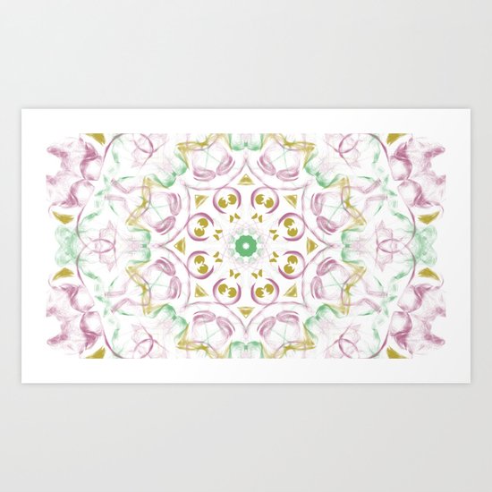 Kaleidoscope Tye Dye Art Print