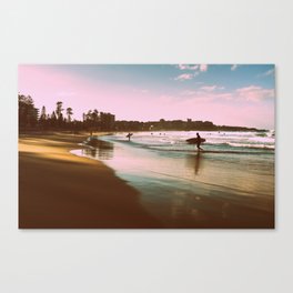 Manly beach surf Canvas Print