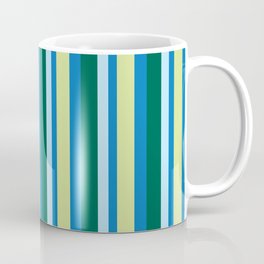 green blue stripe Mug