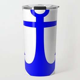 Anchor (Blue & White) Travel Mug