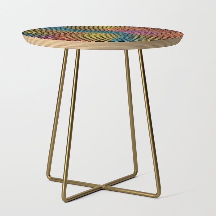 Vibrant Dotted Minimal Colored Pattern - Contemporary Elegance for Stylish Spaces Side Table