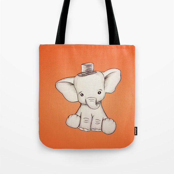 Peewee Elephant Tote Bag
