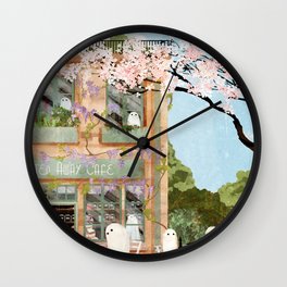 Ghost Cafe Wall Clock