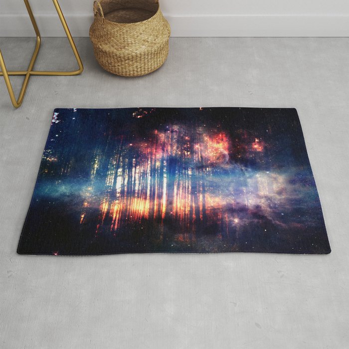 Alone in the forest Rug