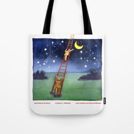 Reaching for the Moon Tote Bag