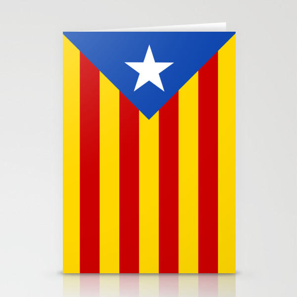 Estelada Blava Senyera Estelada Hq Banner Version Stationery Cards By Brucestanfield Society6