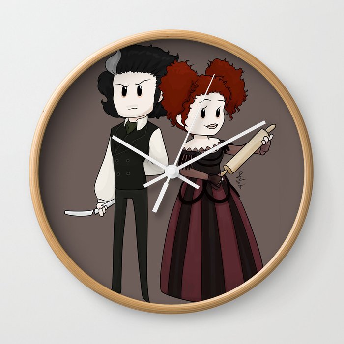 Sweeney Todd & Mrs. Lovett Wall Clock