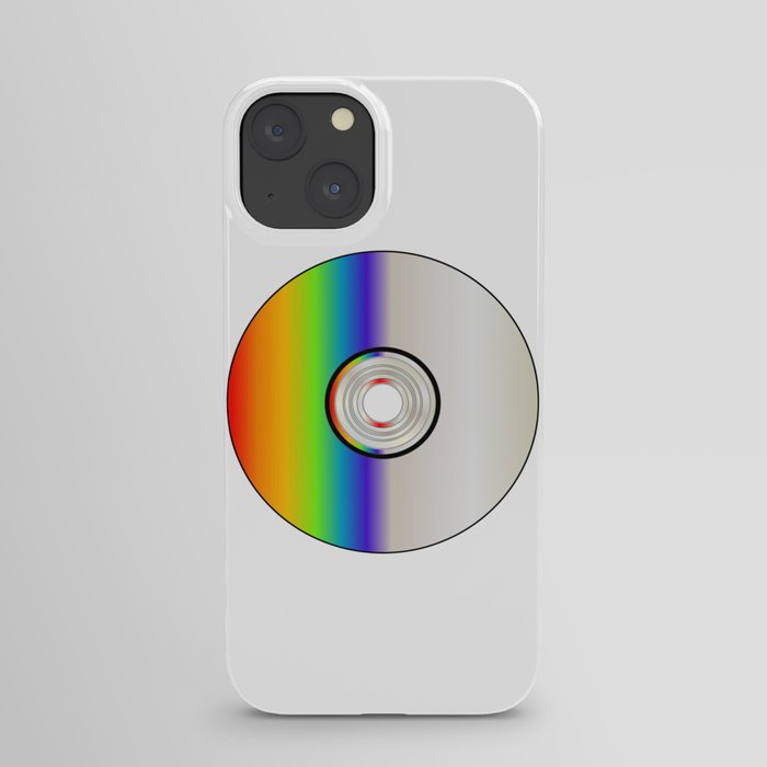 Blank CD Disc With Rainbow iPhone Case