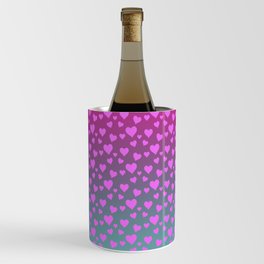 Brilliant Pink Hearts Collection Wine Chiller