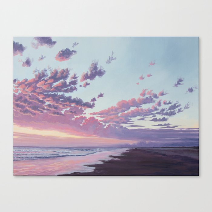 Sunset at the Beach Canvas Print