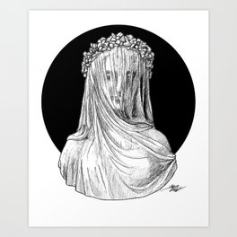 Vestigial Veiled Lady Art Print