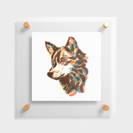 WOLF MULTICOLOR Floating Acrylic Print