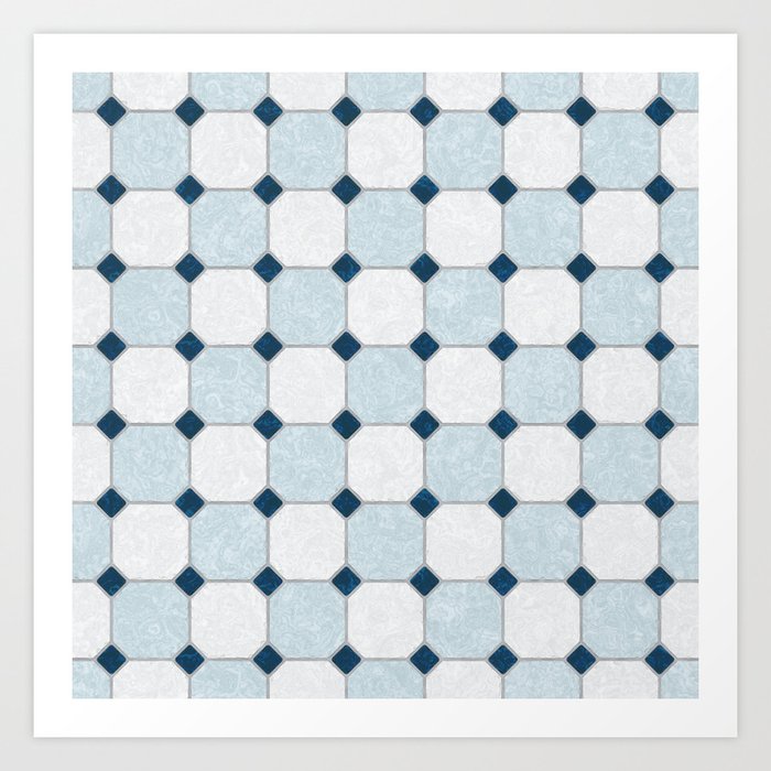Sky Blue Clic Floor Tile Texture Art Print By Textures Society6 Sky Blue Clic Floor Tile Texture Art