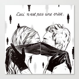 Ceci n'est pas un crise 1 Canvas Print