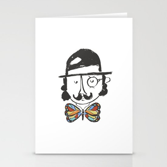 a classy butterfly collector Stationery Cards