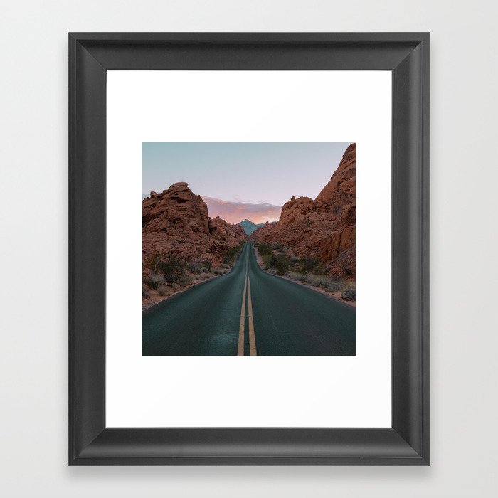 Desert Road Framed Art Print