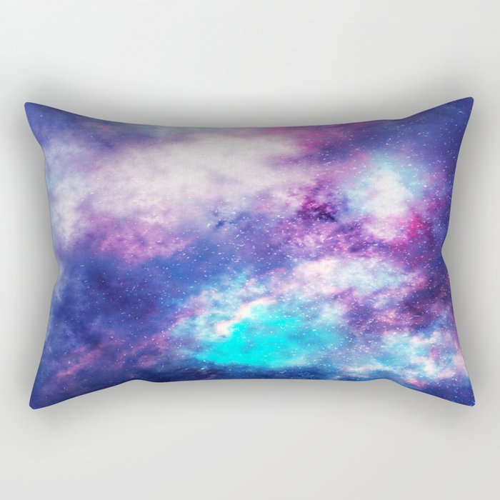 Colorful Universe Nebula Galaxy And Stars Rectangular Pillow