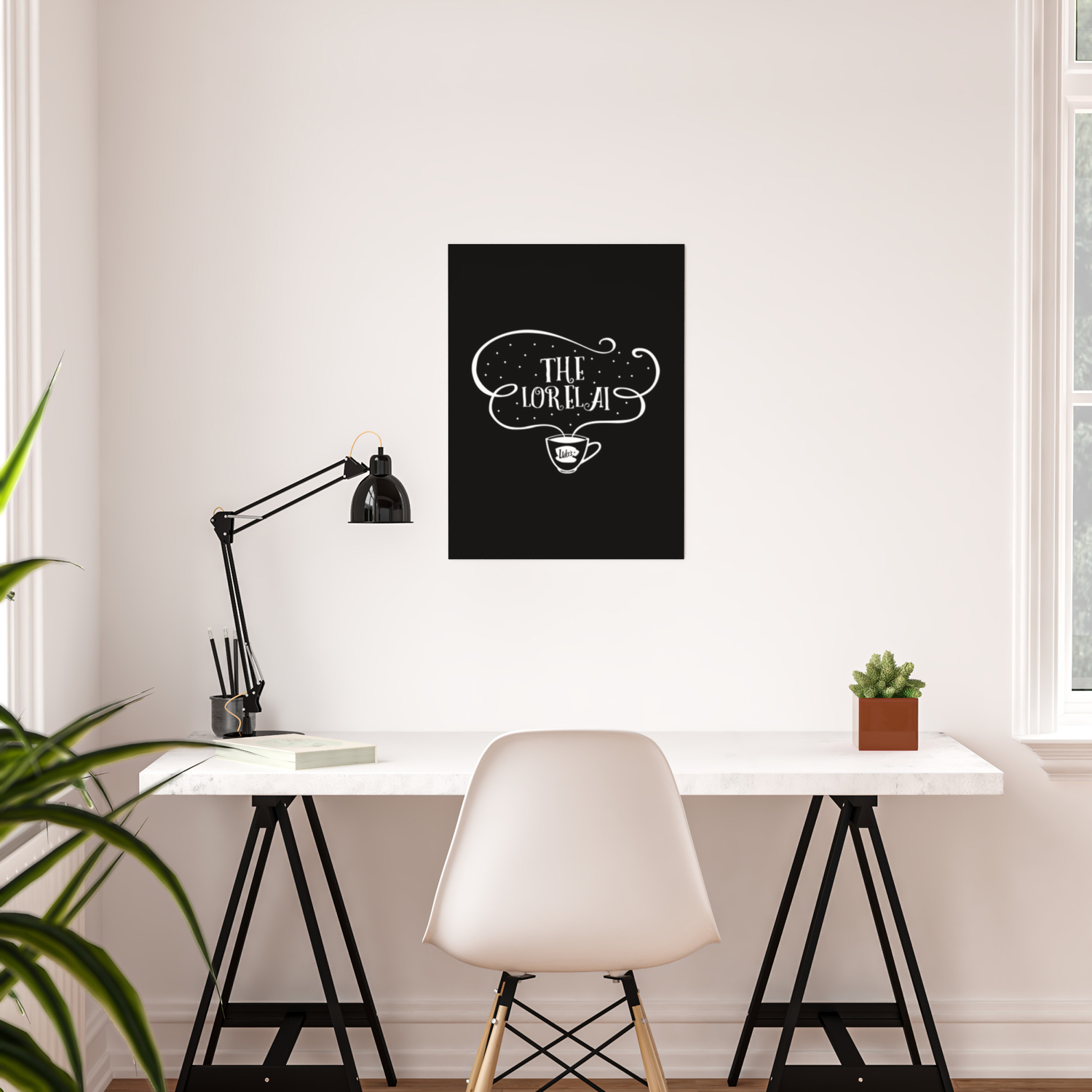 The Lorelai White Font Gilmore Girls Inpsired Poster By