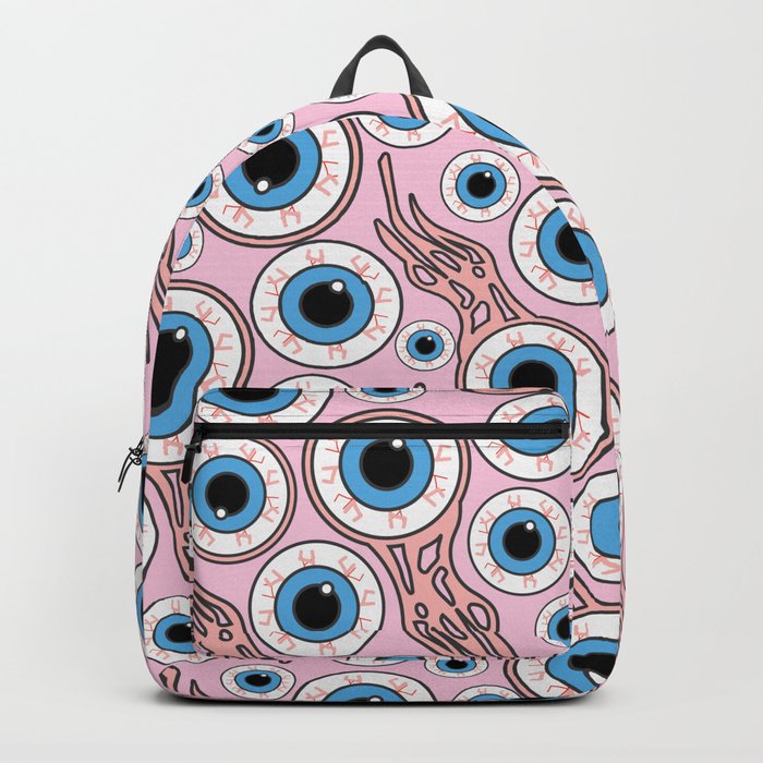 Eyeball Pattern (Pink) Backpack