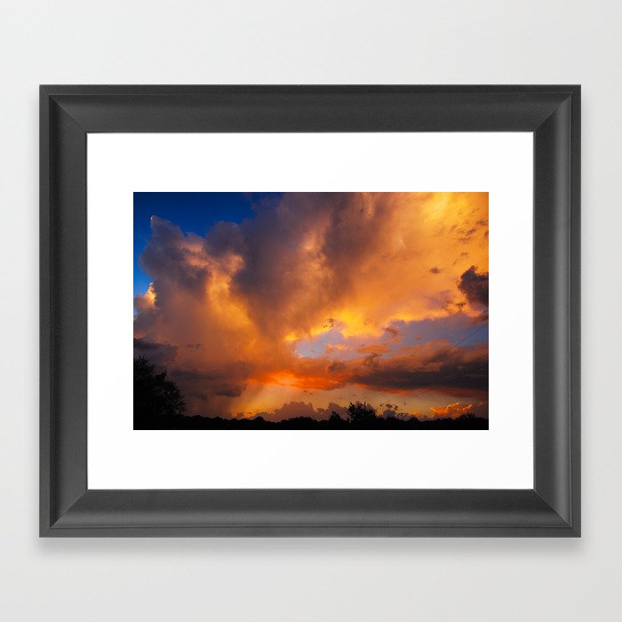 The Storm is Here Framed Art Print