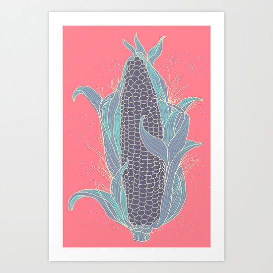 Corn Cob Art Print