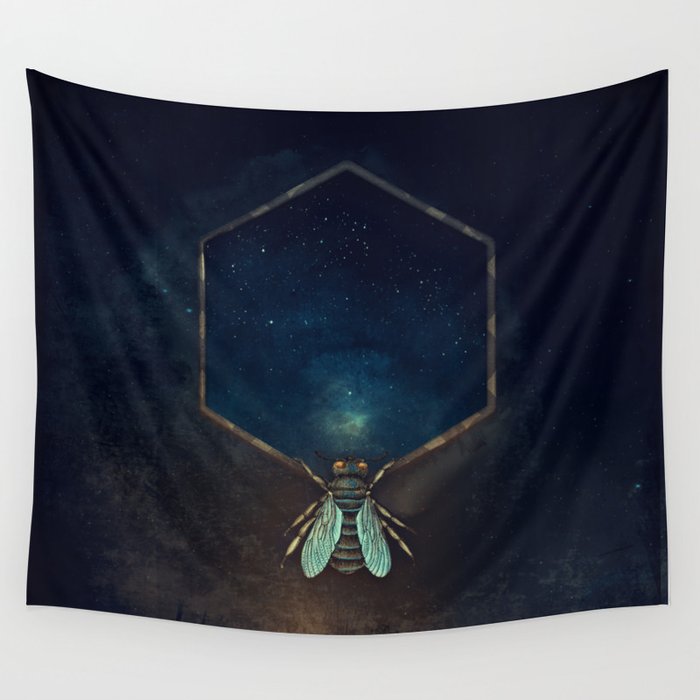 Bee Universe Wall Tapestry