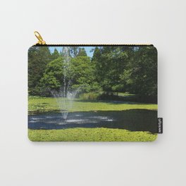 Van Dusen Botanical Garden Carry-All Pouch | Apparel, Wallart, Color, Homedecor, Photo, Landscape, Digital, Gardenpond, Nature, Canada 
