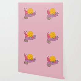 Pink Snail Wallpaper
