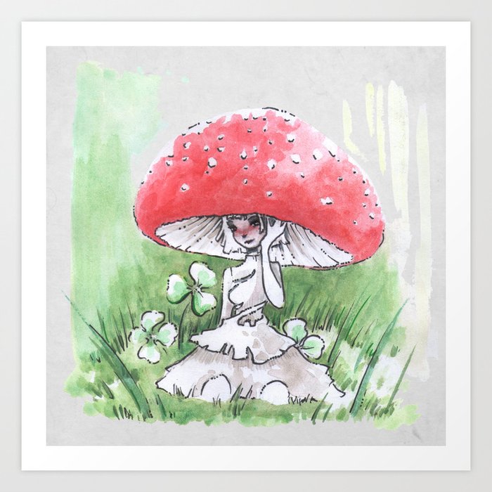 Empire of Mushrooms: Amanita Muscaria Art Print
