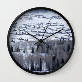 Snow Kanas Wall Clock