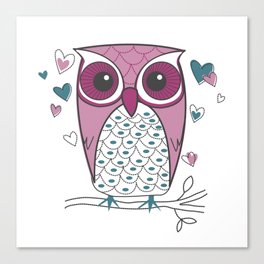Loveable Owl Canvas Print