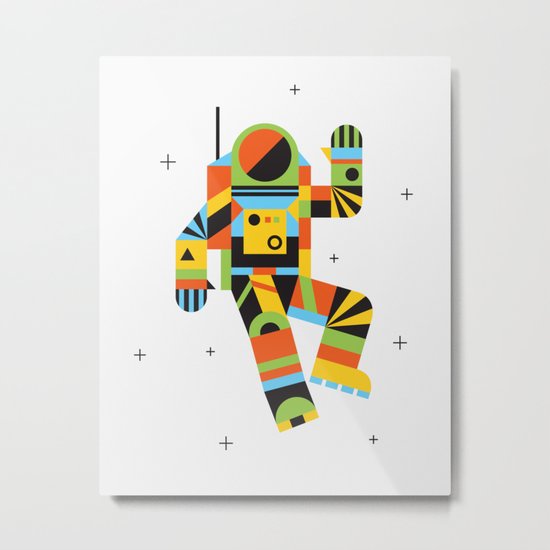 Hello Spaceman Metal Print
