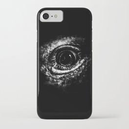 Lizard Eye Black and White iPhone Case