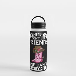 Line Dance Music Song Country Dancing Lessons Water Bottle