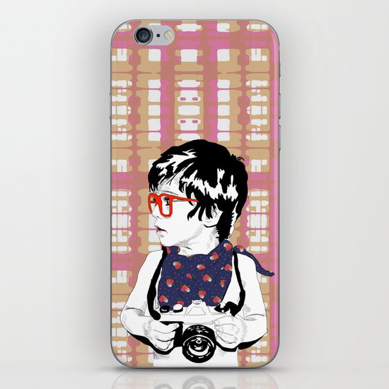 Red Glasses iPhone & iPod Skin