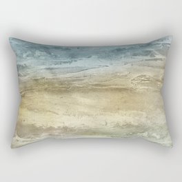 abstract earth tones grain texture Rectangular Pillow