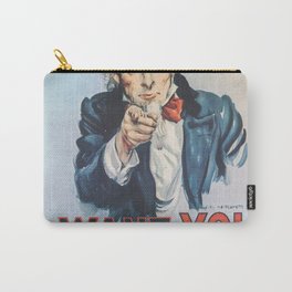 Uncle Sam Recruitment Poster Carry-All Pouch | Patriotism, Illustration, Wwii, Graphicdesign, Usa, Propaganda, American, Usmilitary, Recruitment, Poster 