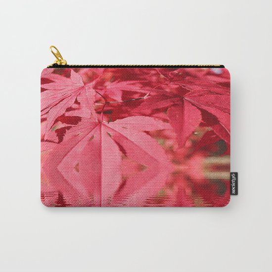 Red Maple Leaves Reflections Carry-All Pouch
