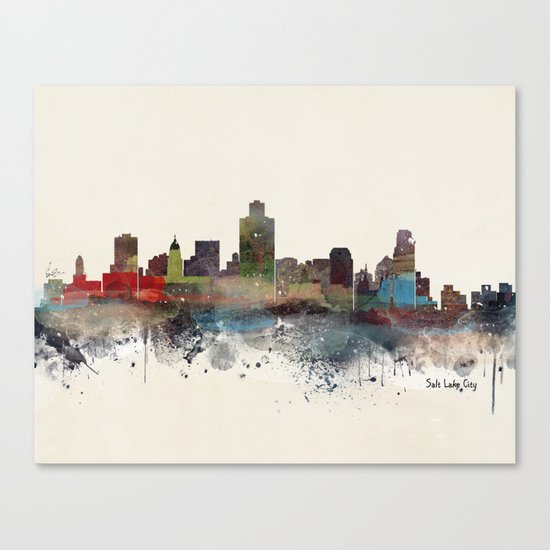 salt lake city skyline Canvas Print