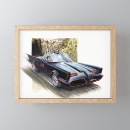 Batmobile '66 Framed Mini Art Print