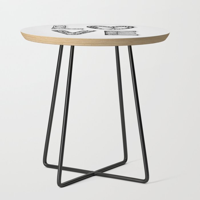 Square Love Side Table